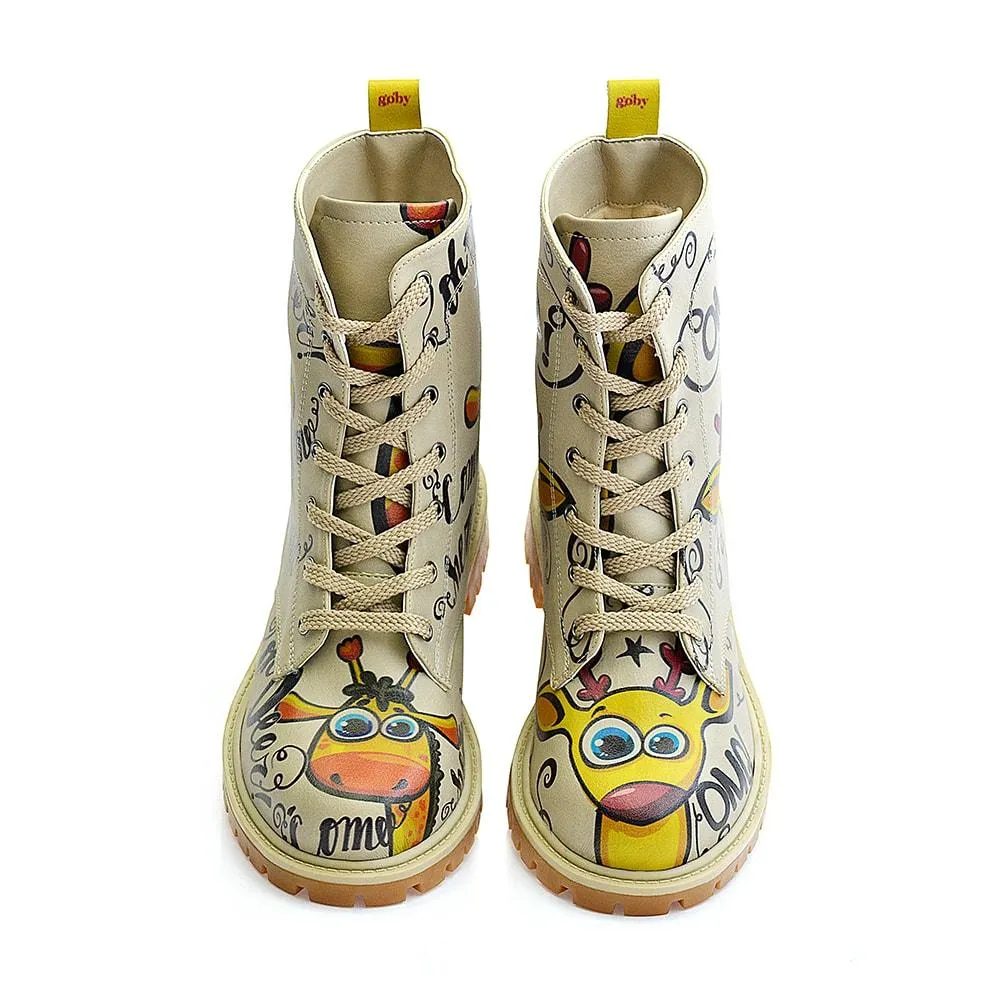 Confused Giraffe Long Boots TMB1029