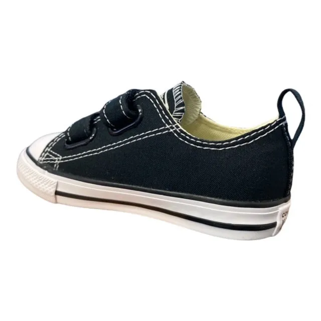 Converse scarpa sneakers da bambino e ragazzo con lo strappo Chuck Taylor All Star 2V 7V603C nero