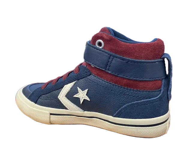 Converse scarpa sneakers da ragazzi in pelle Pro Blaze 658876C blu