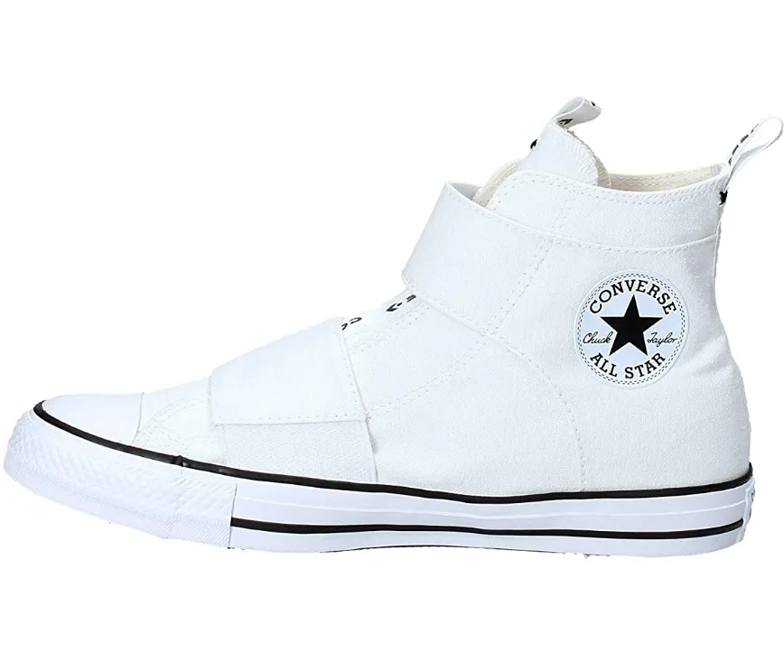 Converse scarpa sneakers in tela da donna con strappo Ctas Strap 164547C bianco