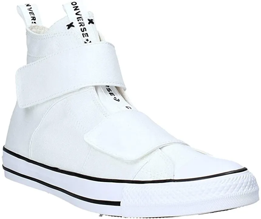 Converse scarpa sneakers in tela da donna con strappo Ctas Strap 164547C bianco