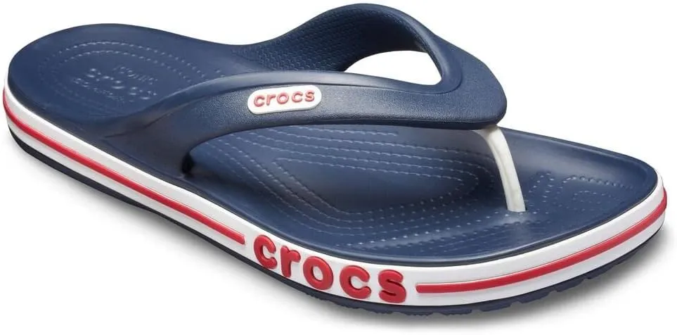 Crocs Bayaband Navy/Pepper Flip Flop - Comfort Shower Shoes M 8 / W 10