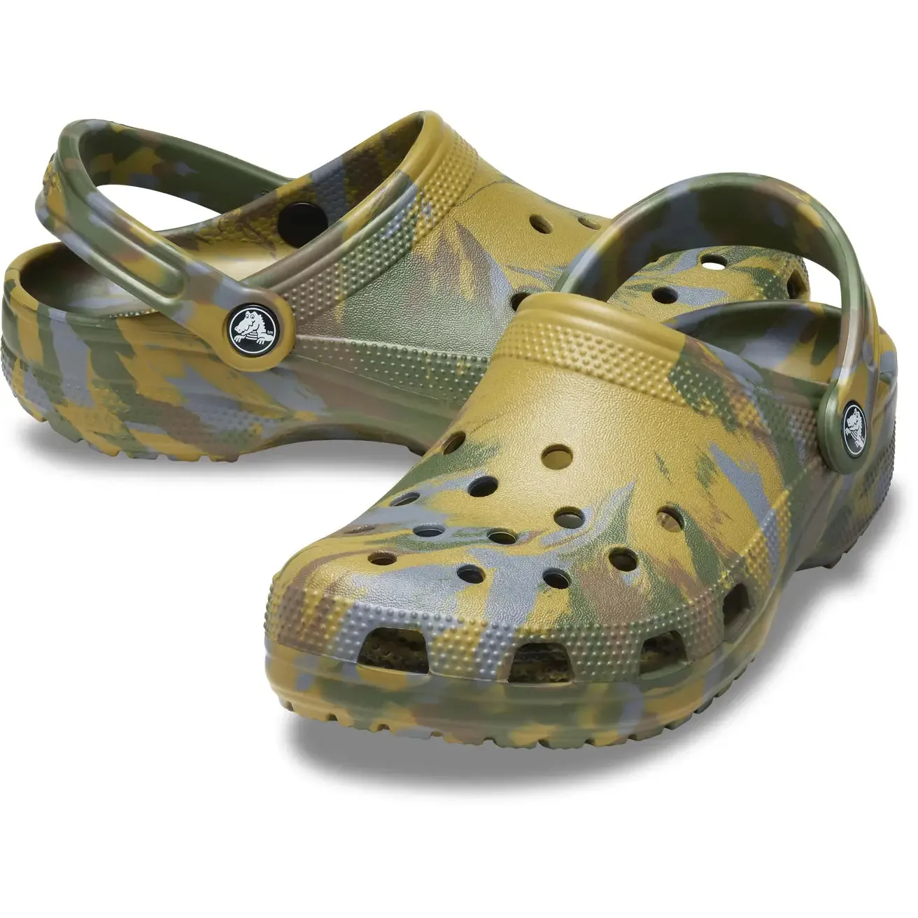 CROCS CLASSIC MARBLED CLOG - ALOE/MULTI