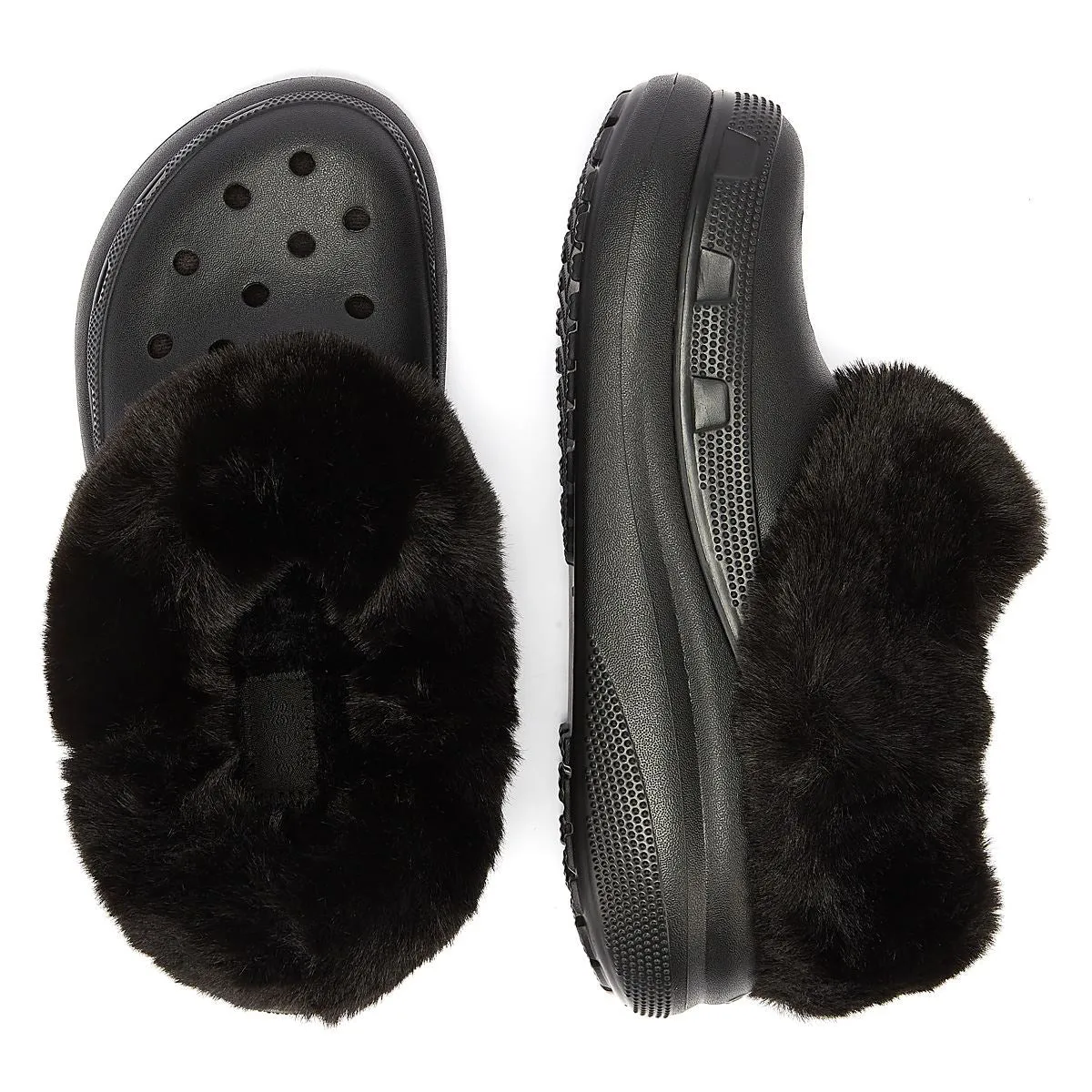 Crocs Furever Crush Clog  Women's Black Comfort Shoes