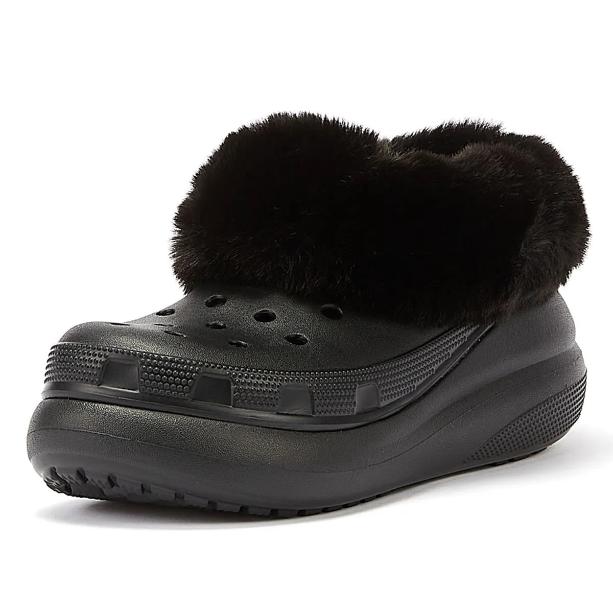 Crocs Furever Crush Clog  Women's Black Comfort Shoes