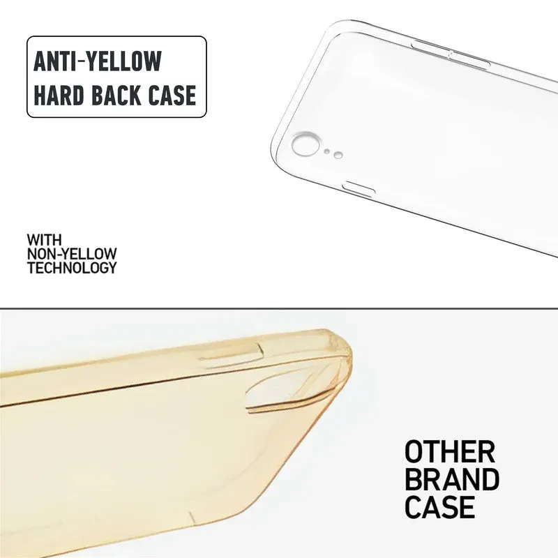 Crystal Clear Hard Back Anti-Yellowing Phone Case For Apple iPhone XR