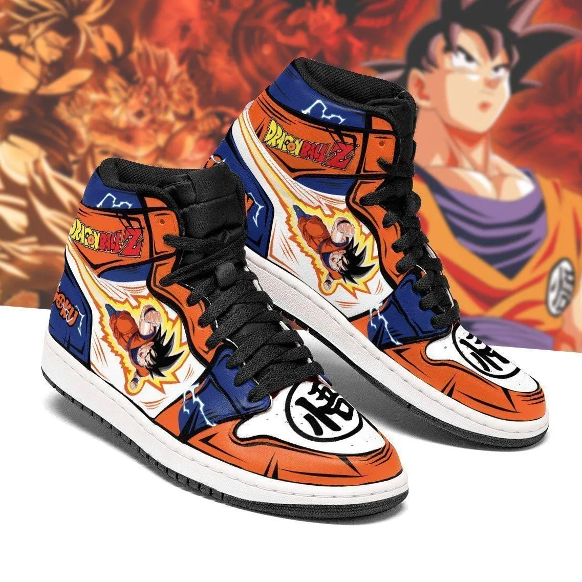 DBZ Goku Classic Sneakers Custom Anime Dragon Ball Shoes