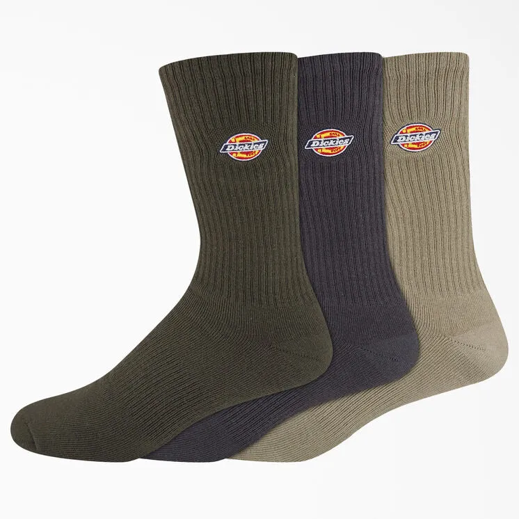 Dickies Embroidered Crew Socks - Assorted Colors