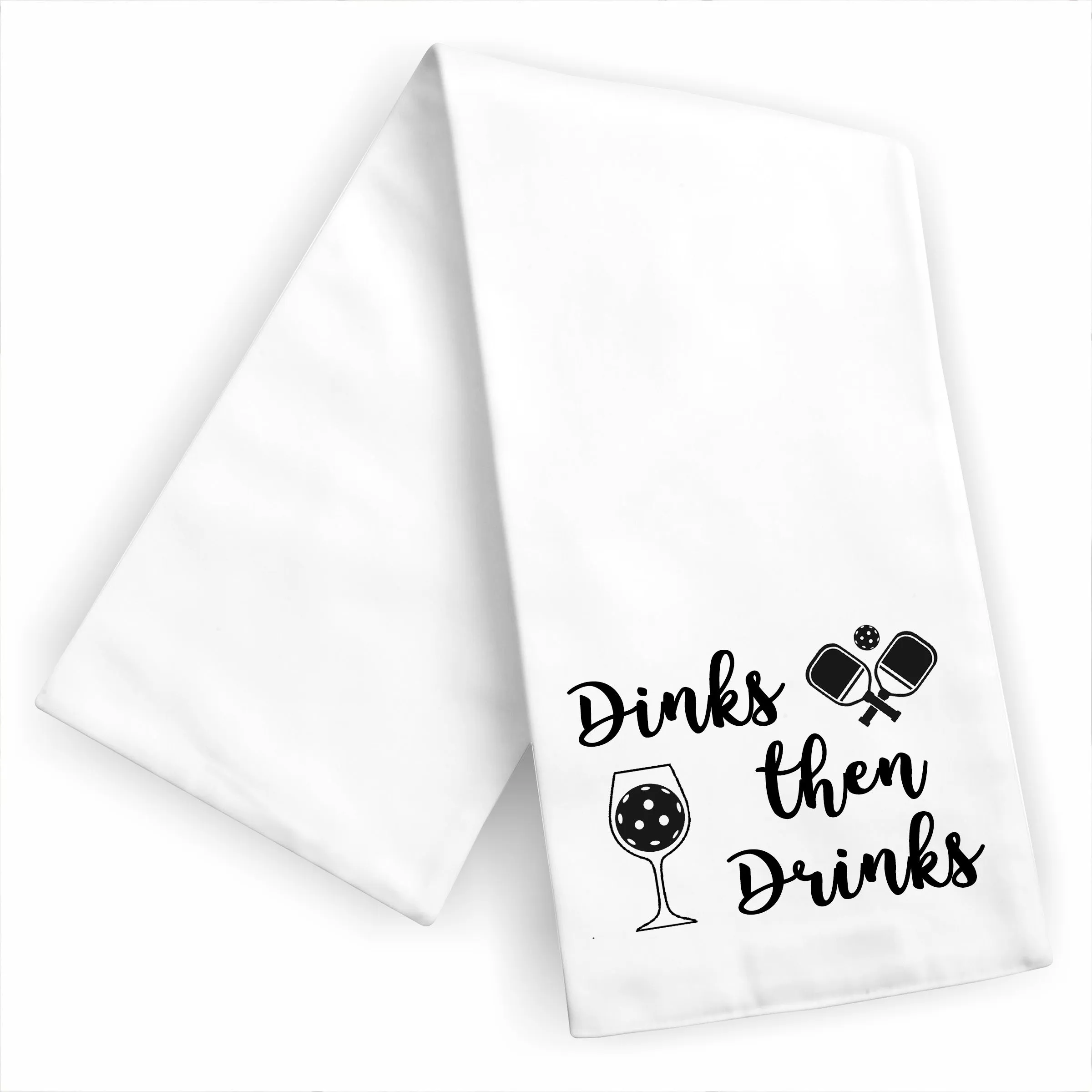 Dinks Then Drinks Kitchen Dish Towel