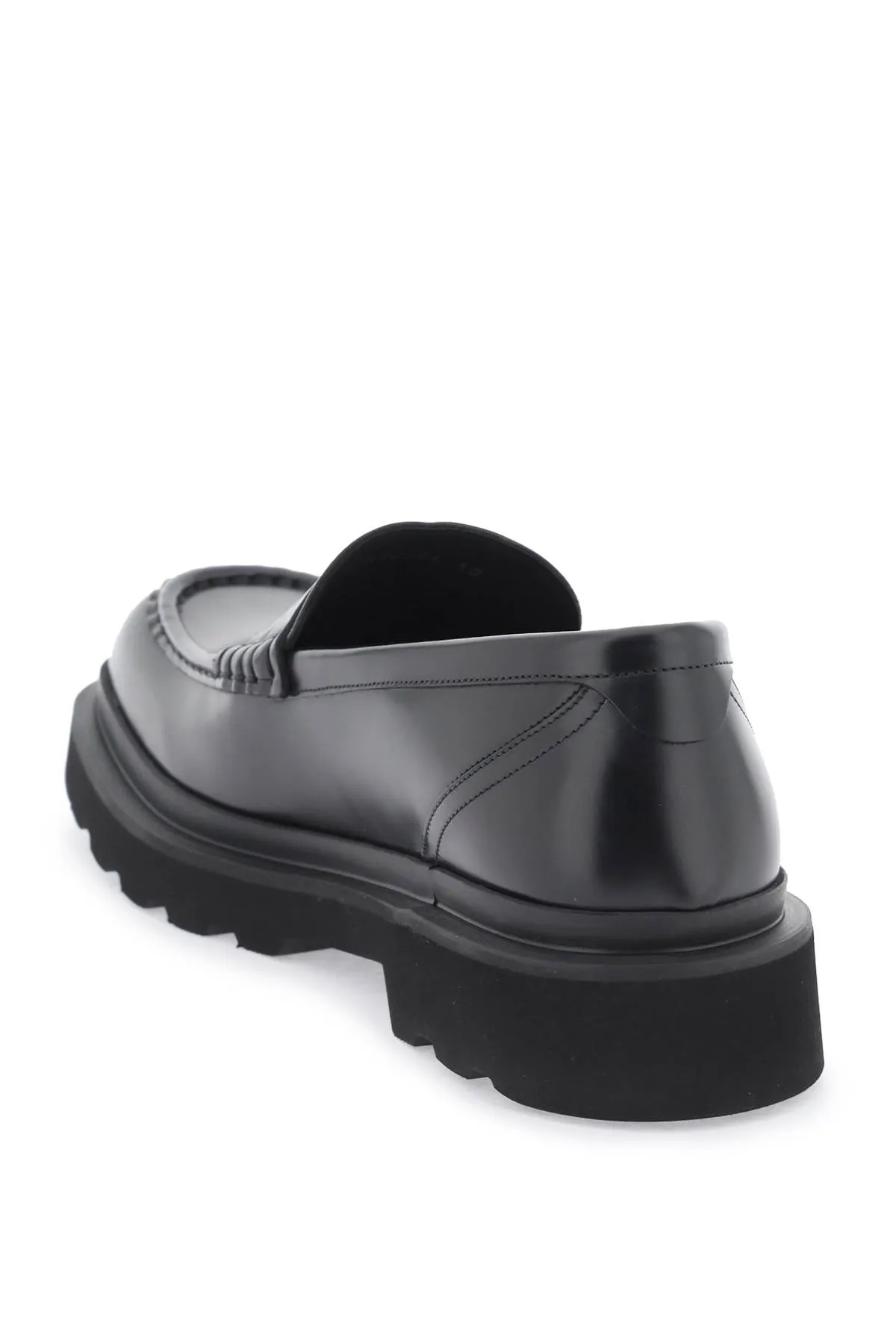 Dolce & gabbana brushed leather loafers