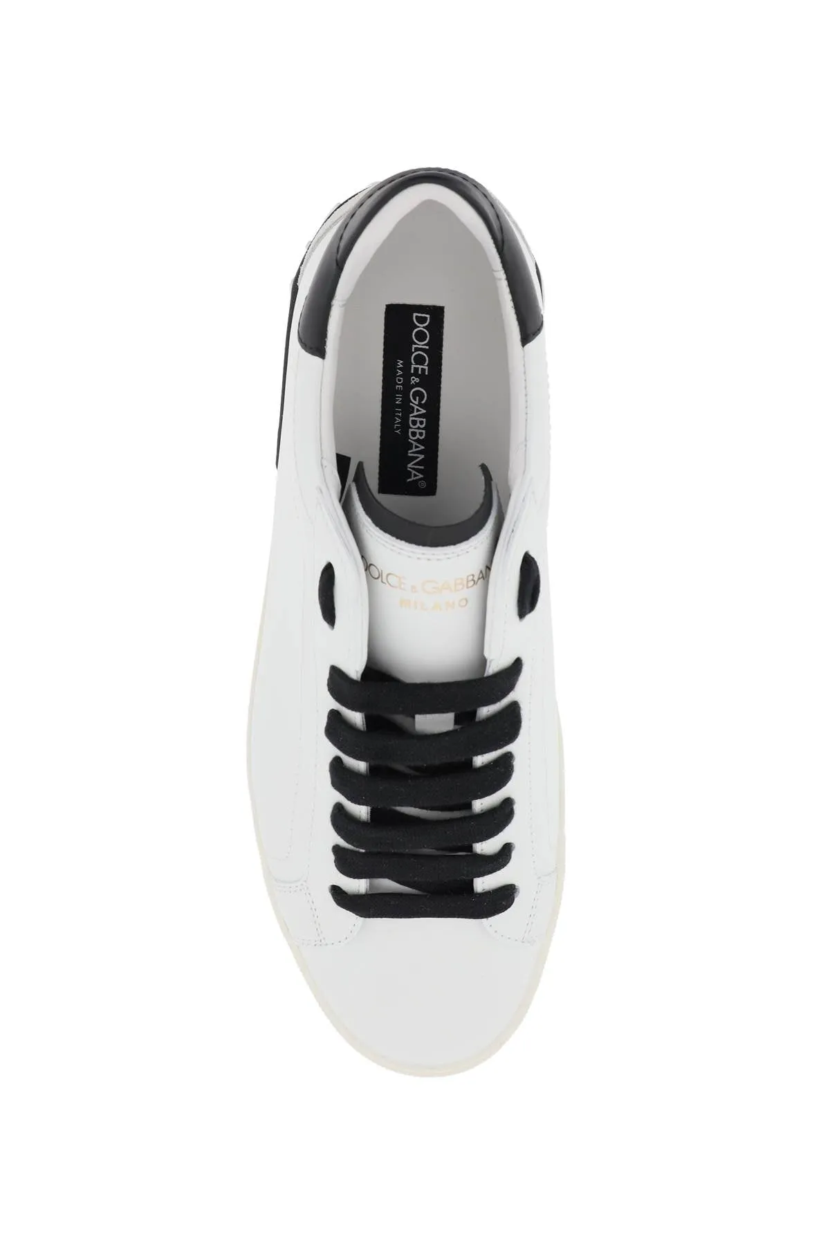 Dolce & gabbana portofino nappa leather sneakers