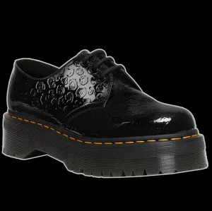 Dr Martens -1461 Leopard Emboss Patent Leather Platform Shoes