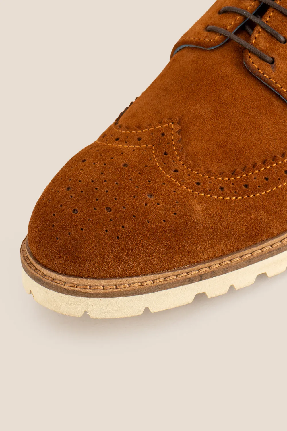 Eli Brown Suede Wide Fit