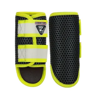 Equilibrium Tri-Zone Brushing Boots Black/Fluorescent Yellow