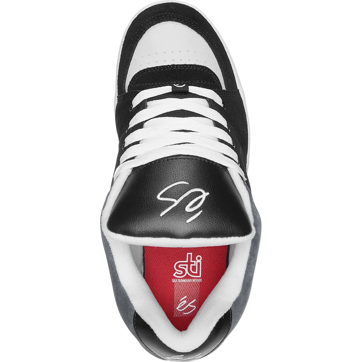 eS Accel OG Skateboard Shoe - Black/Grey/Silver