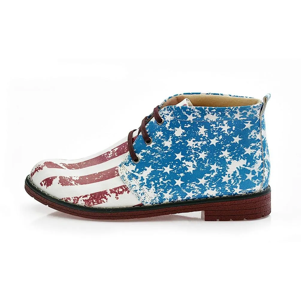 Flag Ankle Boots NHP107