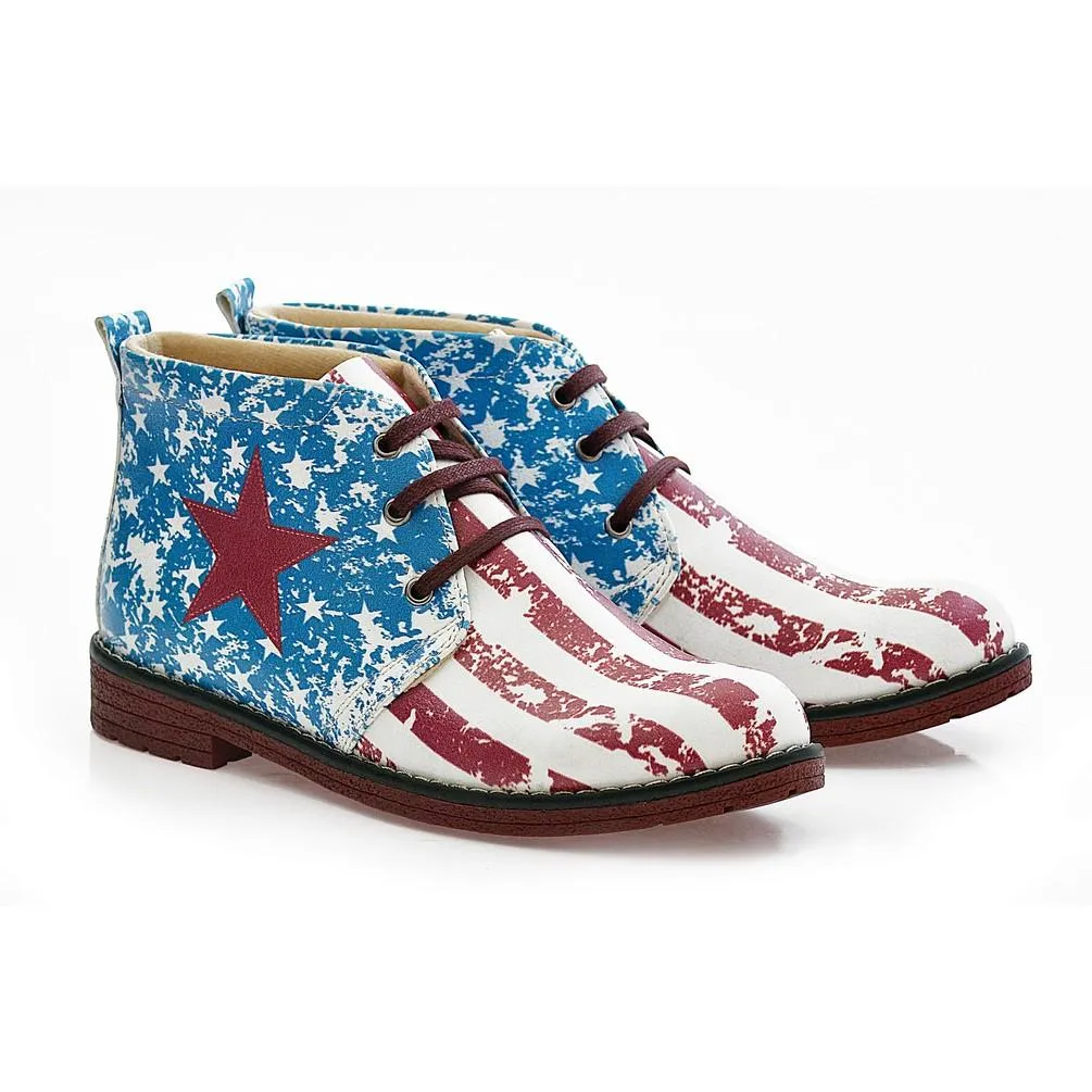 Flag Ankle Boots NHP107