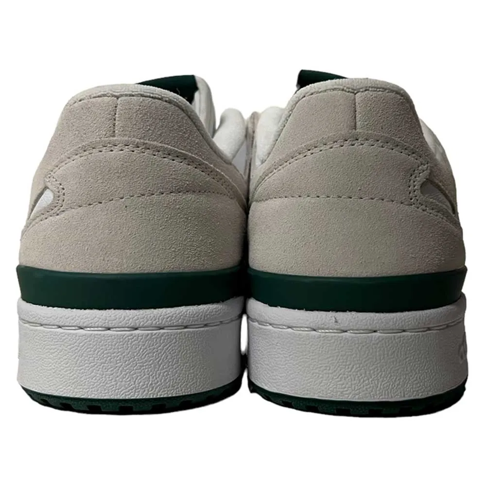 Forum 84 White Dark Green Yellow Adida Suede Leather Shoes