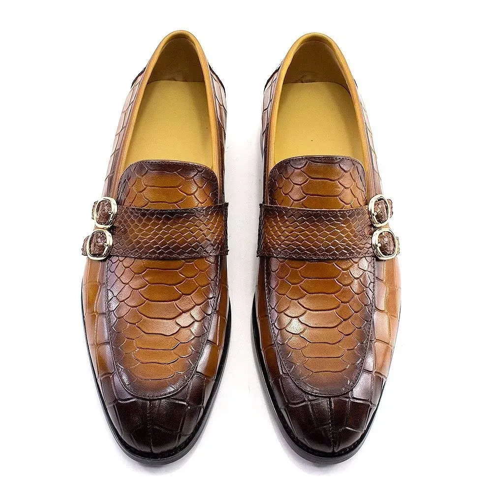 Genuine Leather Elegant CrocFormal Classic Brogues