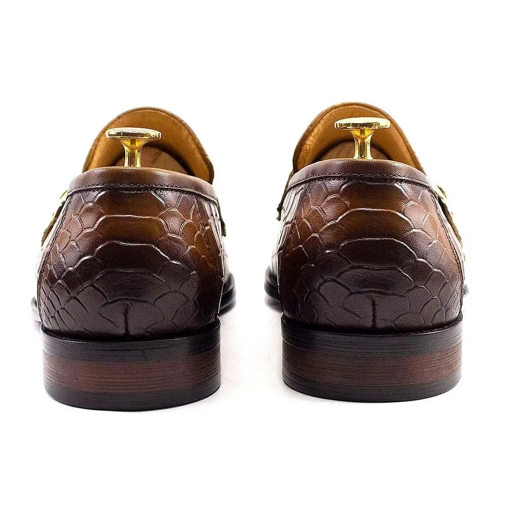 Genuine Leather Elegant CrocFormal Classic Brogues