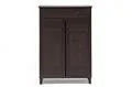 Glidden Dark Brown Wood Modern Shoe Cabinet (Tall)