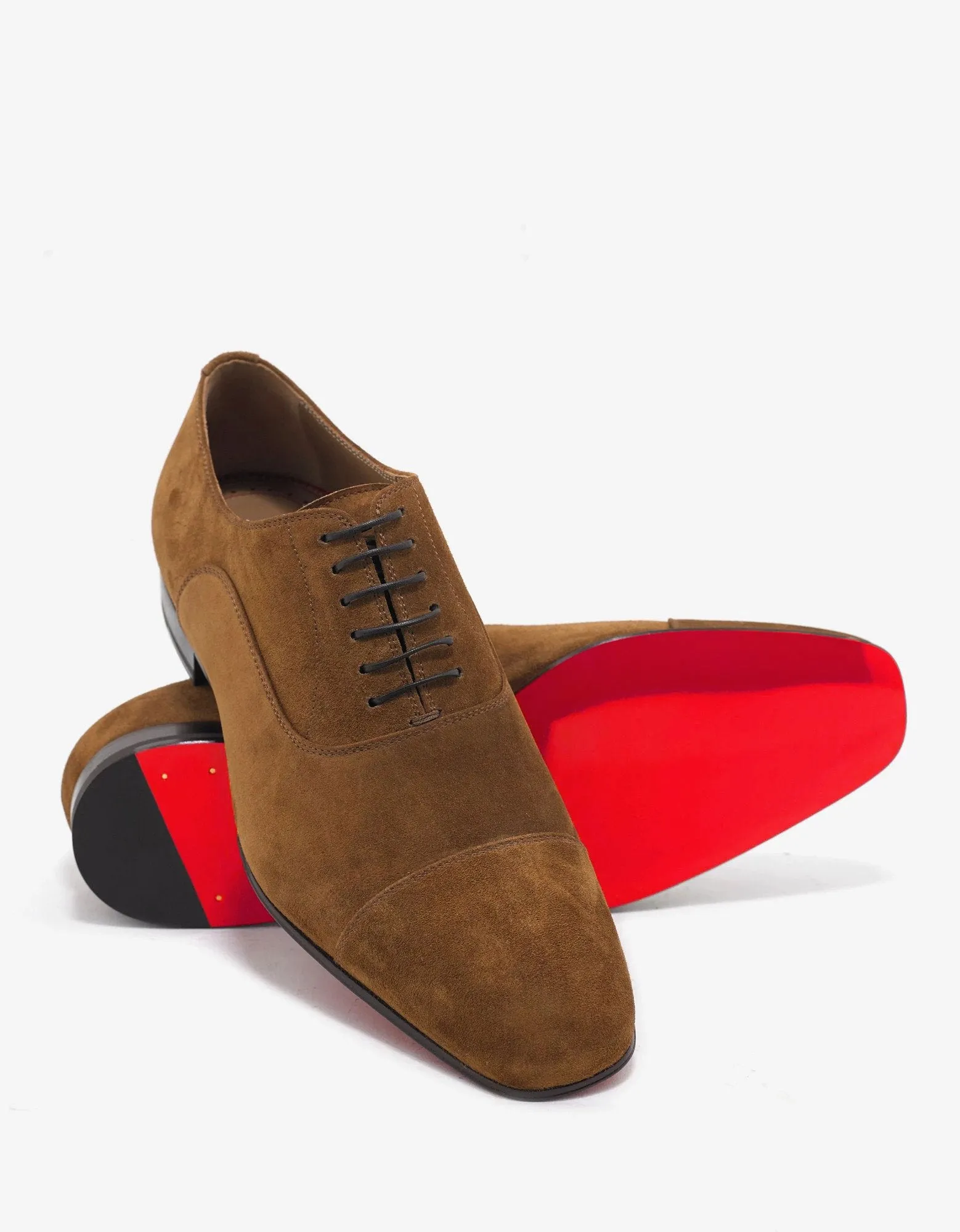 Greggo Flat Nounours Tan Suede Leather Oxford Shoes