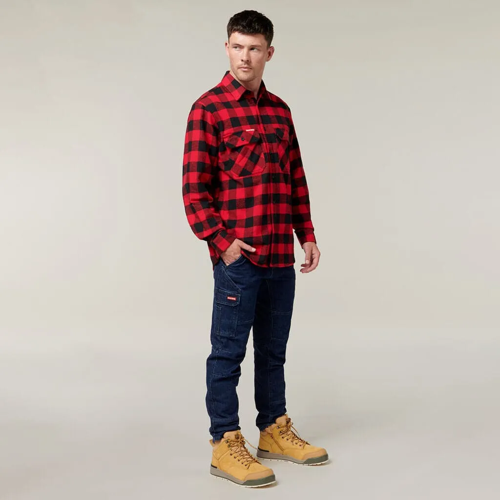 Hard Yakka Long Sleeve Check Flannel Shirt  Y07295