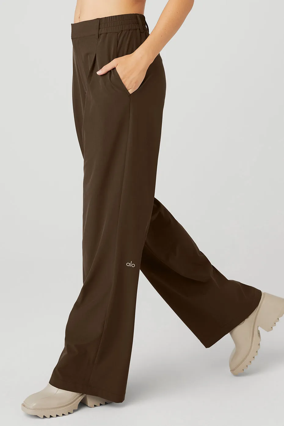 High-Waist Pursuit Trouser - Espresso