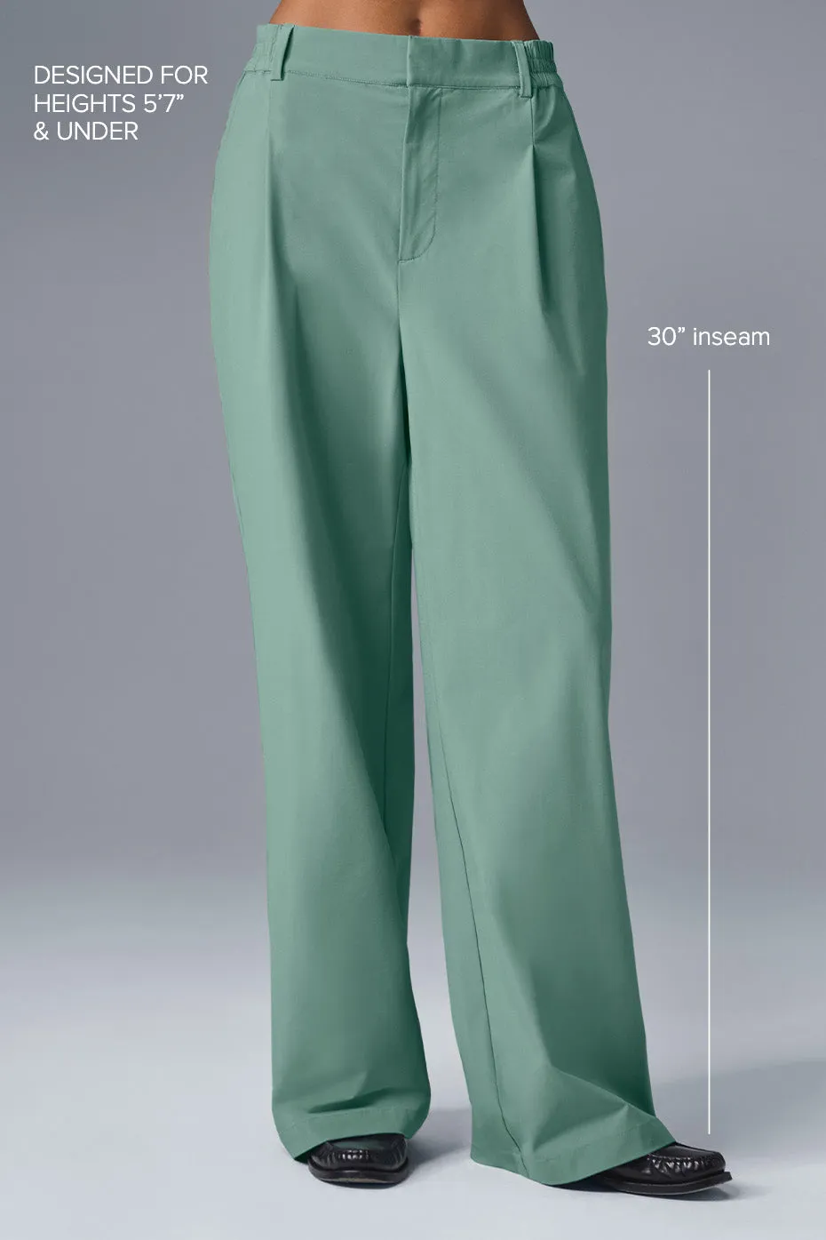 High-Waist Pursuit Trouser (Regular) - Botanical Green