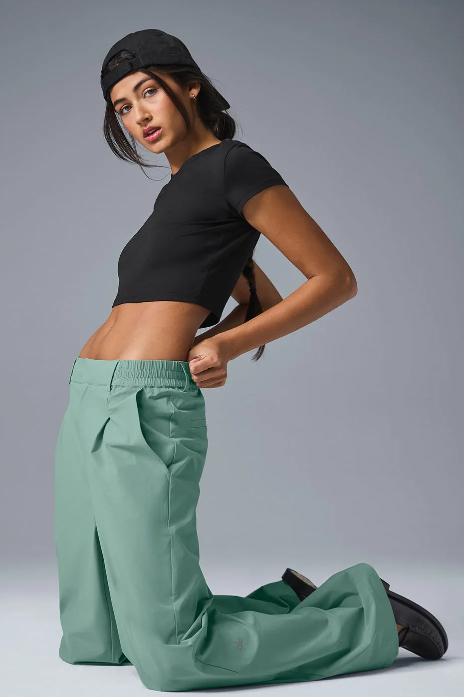 High-Waist Pursuit Trouser (Regular) - Botanical Green