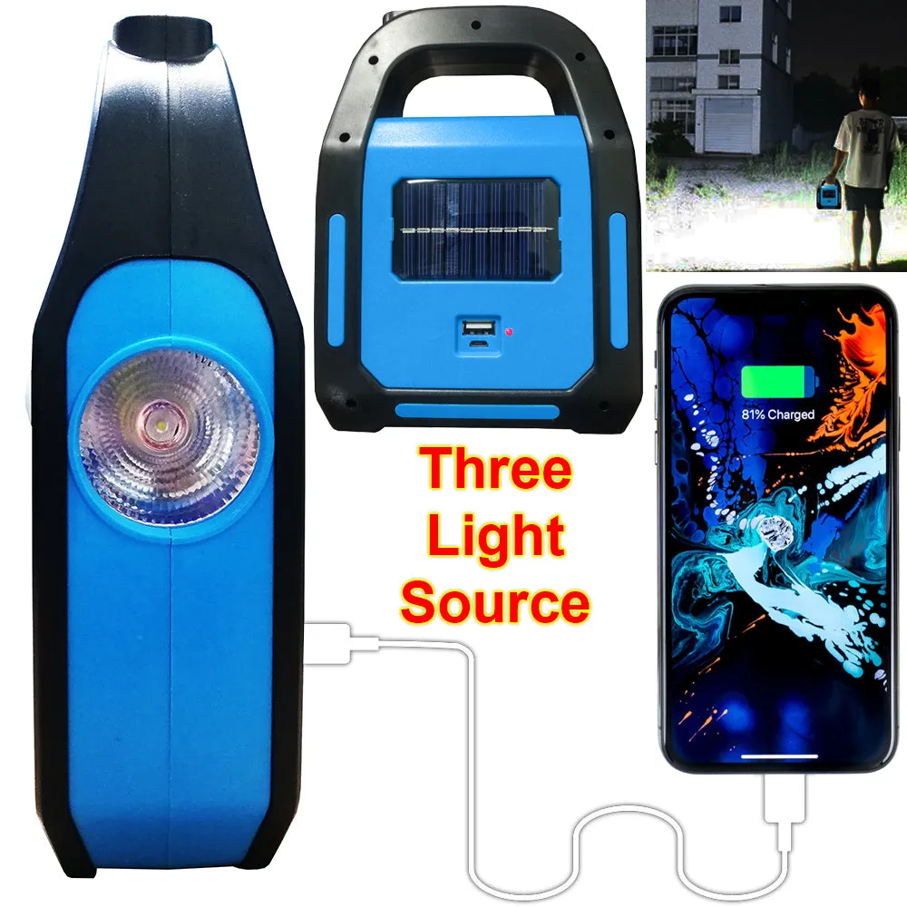 Hurry Bolt Work Camping  Rechargeable Solar Charging USB Charging Light Torch