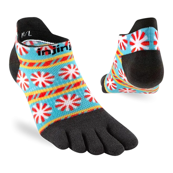 Injinji SPECTRUM Run Womens Lightweight No-Show Running Socks