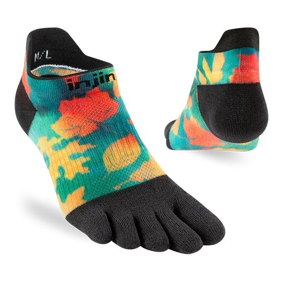 Injinji SPECTRUM Run Womens Lightweight No-Show Running Socks