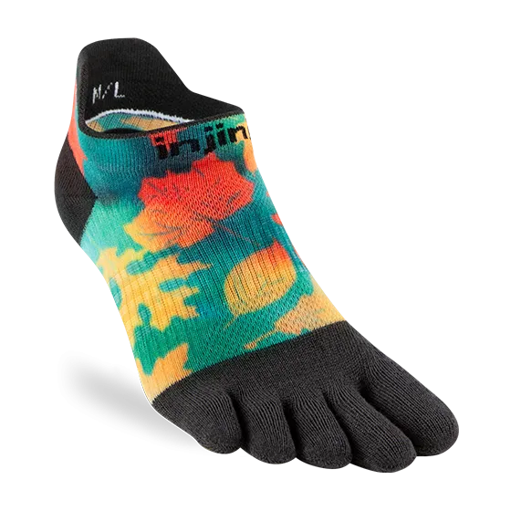 Injinji SPECTRUM Run Womens Lightweight No-Show Running Socks