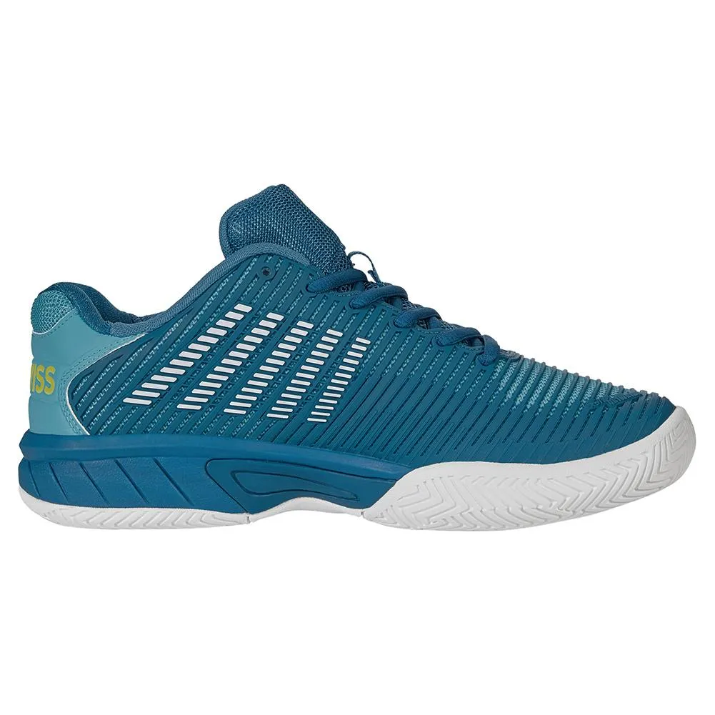 Juniors` Hypercourt Express 2 Tennis Shoes Celestial and Scuba Blue