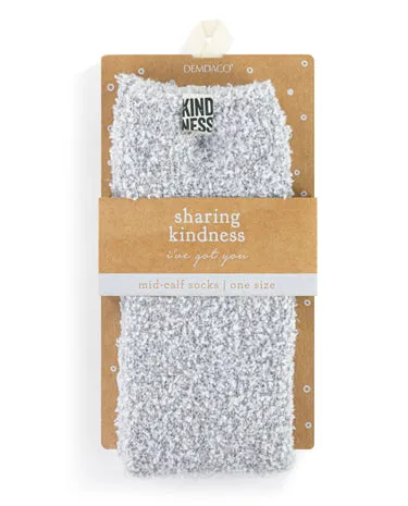 'Kindness' Socks - Smoke With Sand