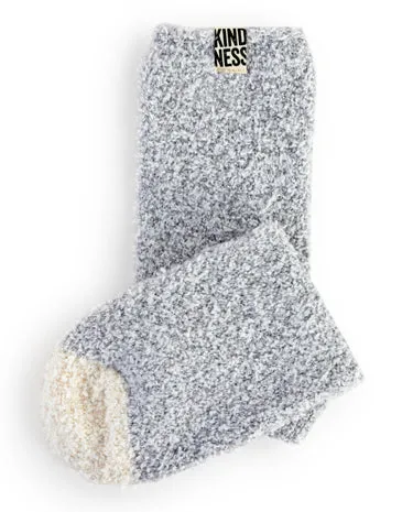 'Kindness' Socks - Smoke With Sand