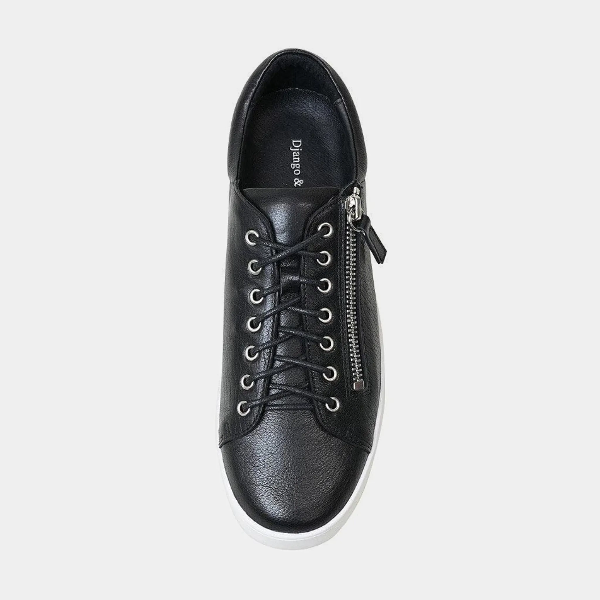 Laila Black / White Leather Sneakers