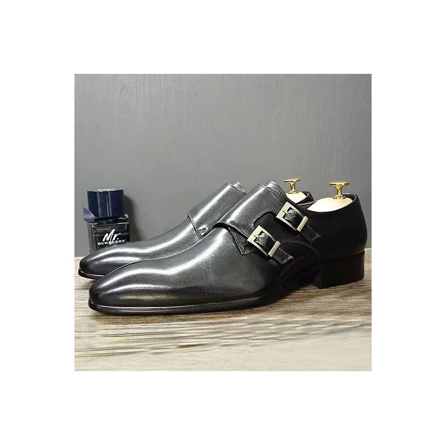 LeathLux Opulent Genuine Leather Pointed-Toe Dress Shoes 1