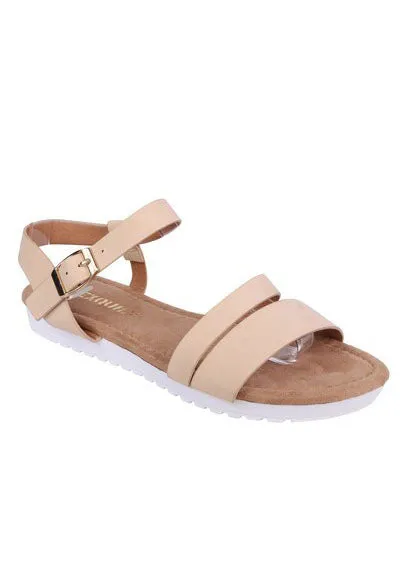 Lightweight Low Wedge Beige sandal