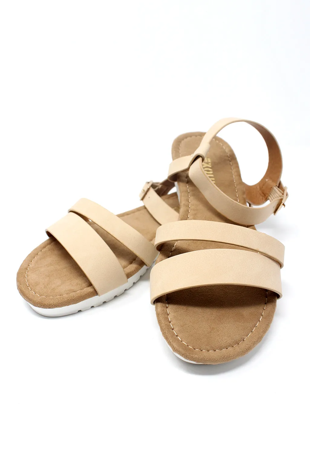 Lightweight Low Wedge Beige sandal