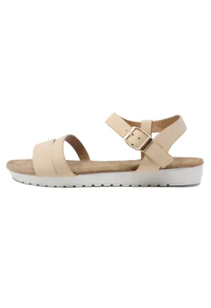 Lightweight Low Wedge Beige sandal