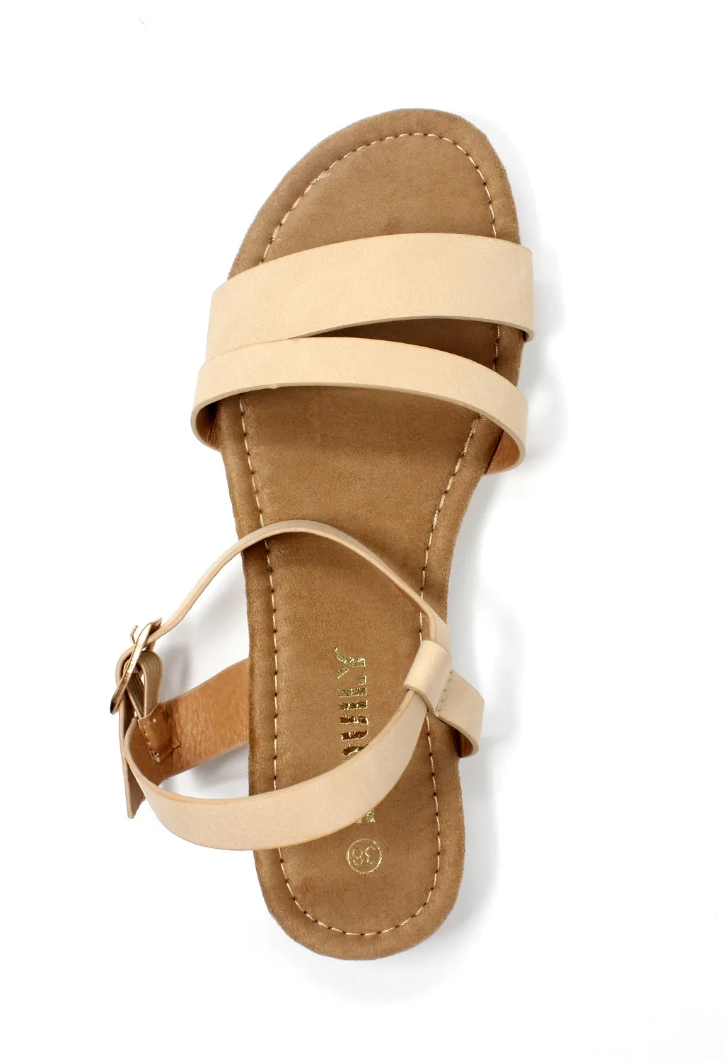 Lightweight Low Wedge Beige sandal