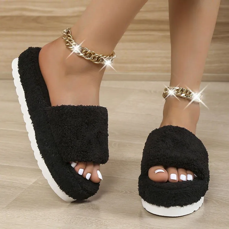 LovelyRLovely Women Fuzzy Slippers