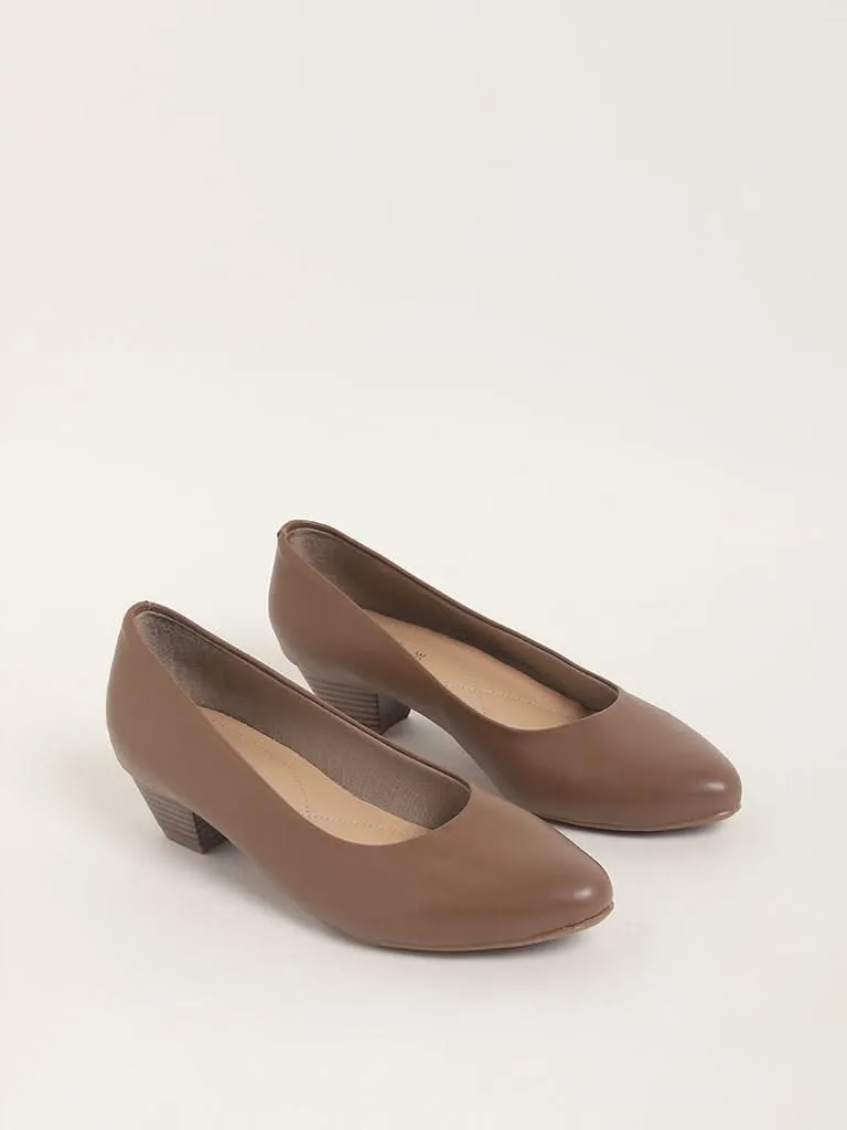 LUNA BLU Chocolate Brown Pump Shoes