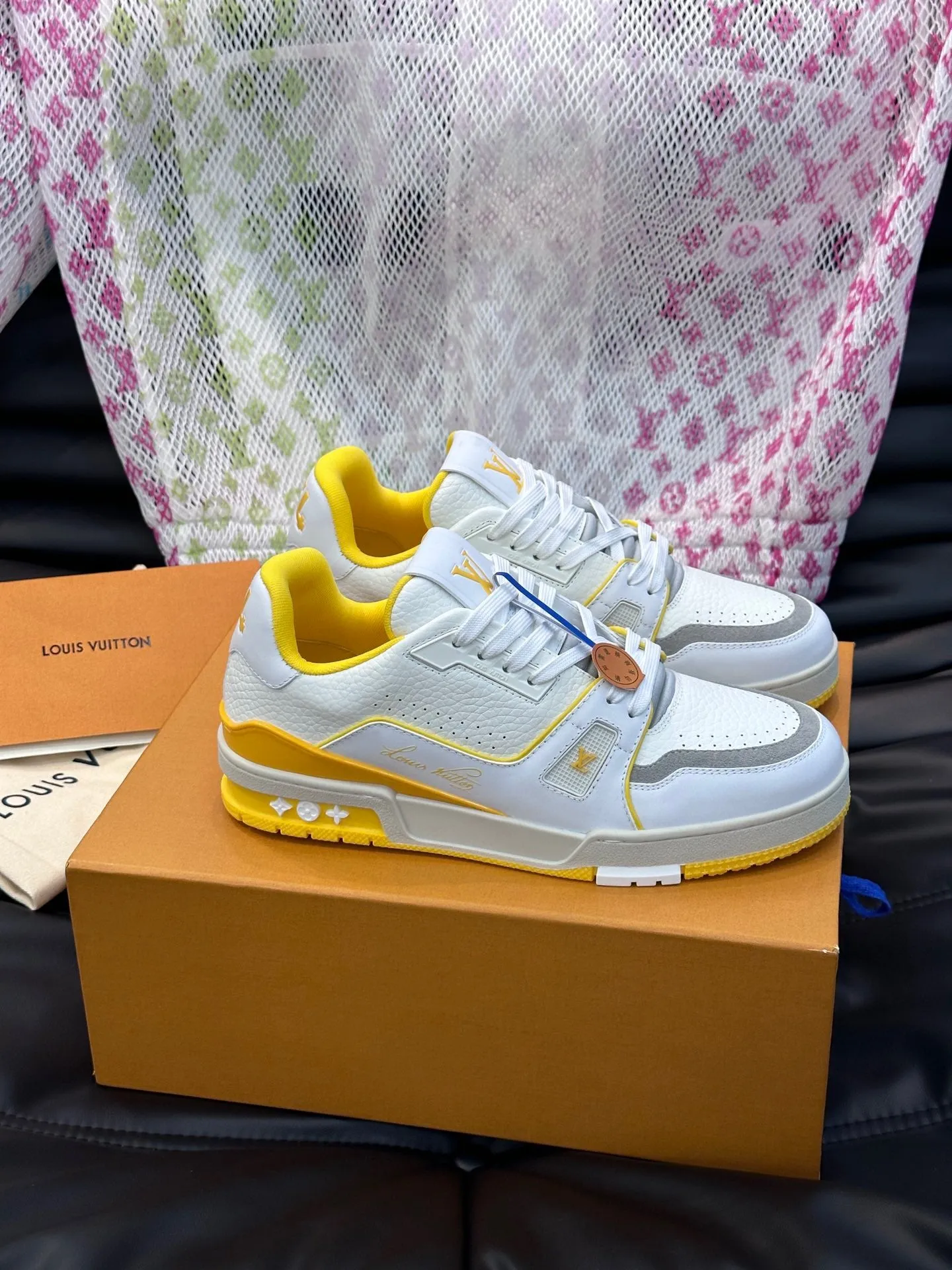 LUV Women's Yellow and White Trainer  Sneakers-097