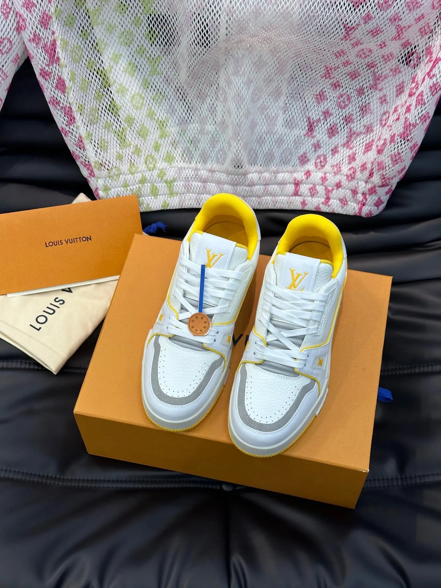 LUV Women's Yellow and White Trainer  Sneakers-097