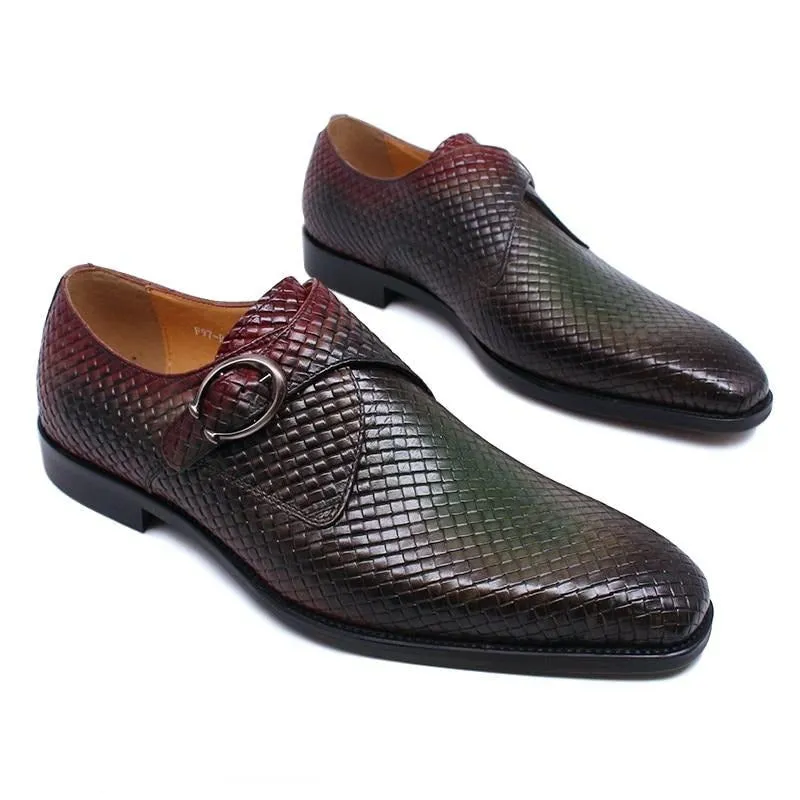 Luxury Exotic Texture Slip-On Dress Shoes