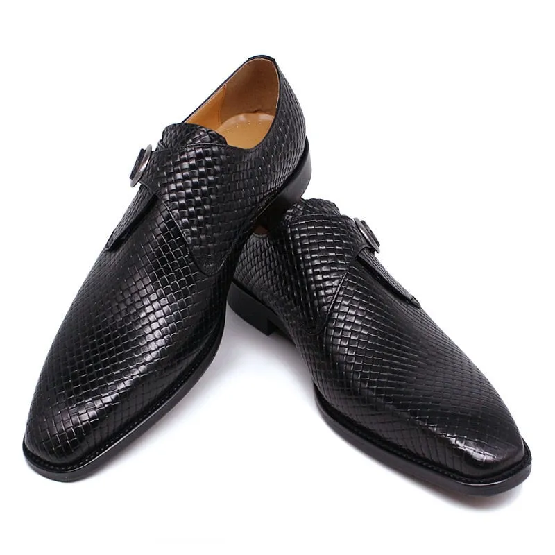 Luxury Exotic Texture Slip-On Dress Shoes