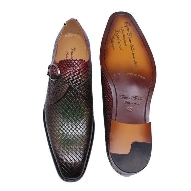 Luxury Exotic Texture Slip-On Dress Shoes